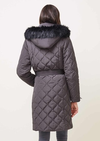 Phase Eight Danny Quilted Puffer Coats Grey Australia | EI1928370